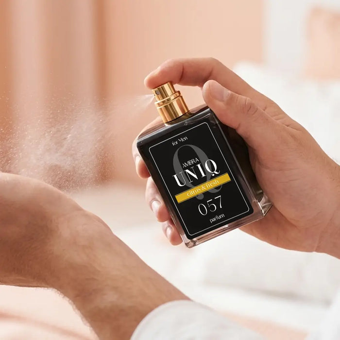 Perfumy lane Ambra UNIQ 057, aranżacja