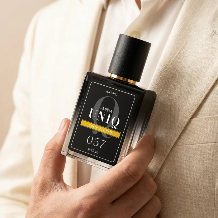Perfumy Ambra UNIQ 057, ujęcie stylizowane