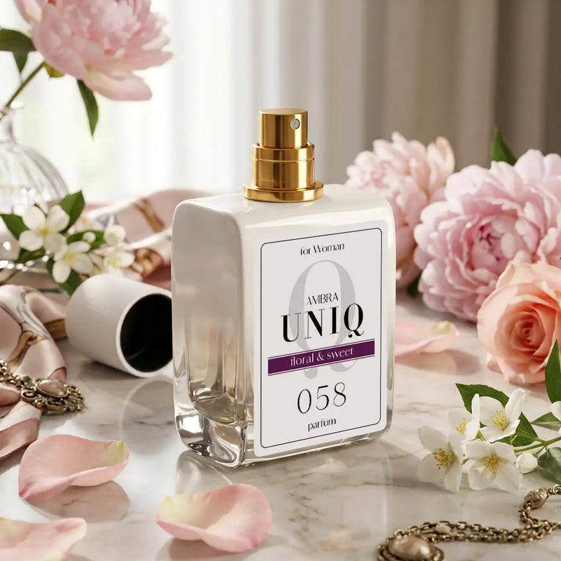 Perfumy lane Ambra UNIQ 058, aranżacja
