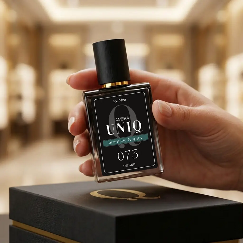 Perfumy Ambra UNIQ 073, ujęcie stylizowane