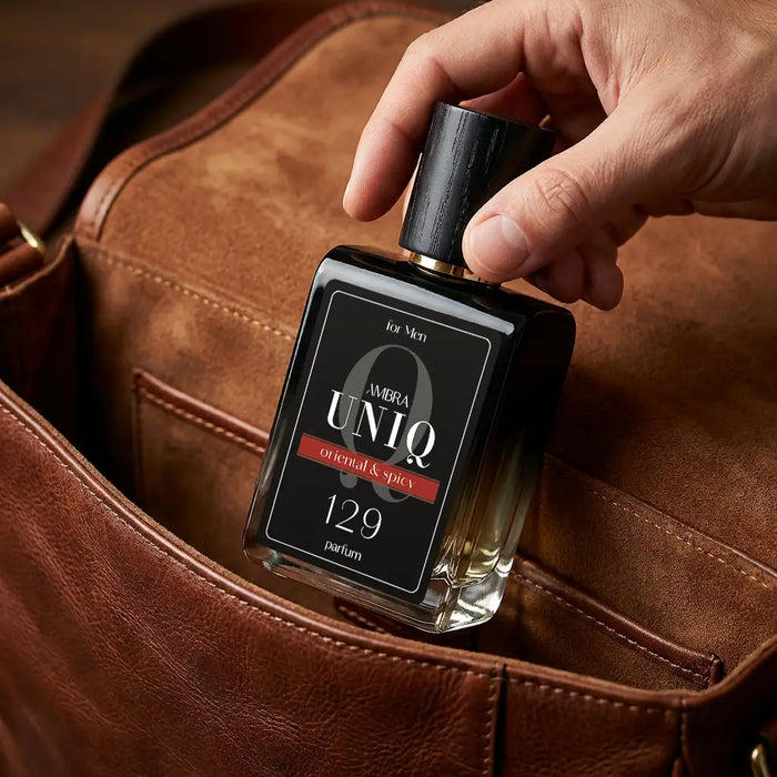Perfumy lane Ambra UNIQ 129, aranżacja