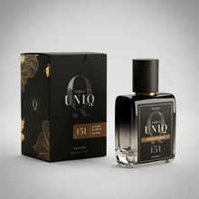 
                    
                      Francuskie perfumy Ambra UNIQ 151, kompozycja produktowa
                    
                  