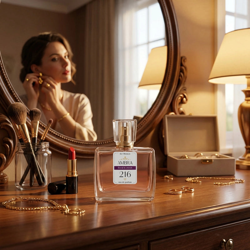 Francuskie perfumy Ambra 216 108 ml w aranżacji