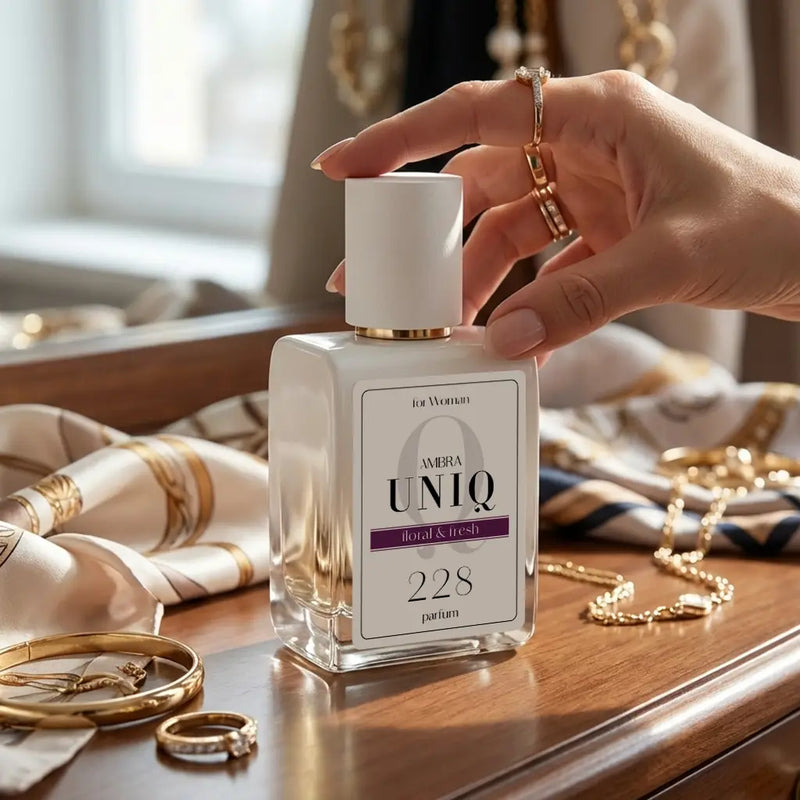Perfumy lane Ambra UNIQ 228, aranżacja