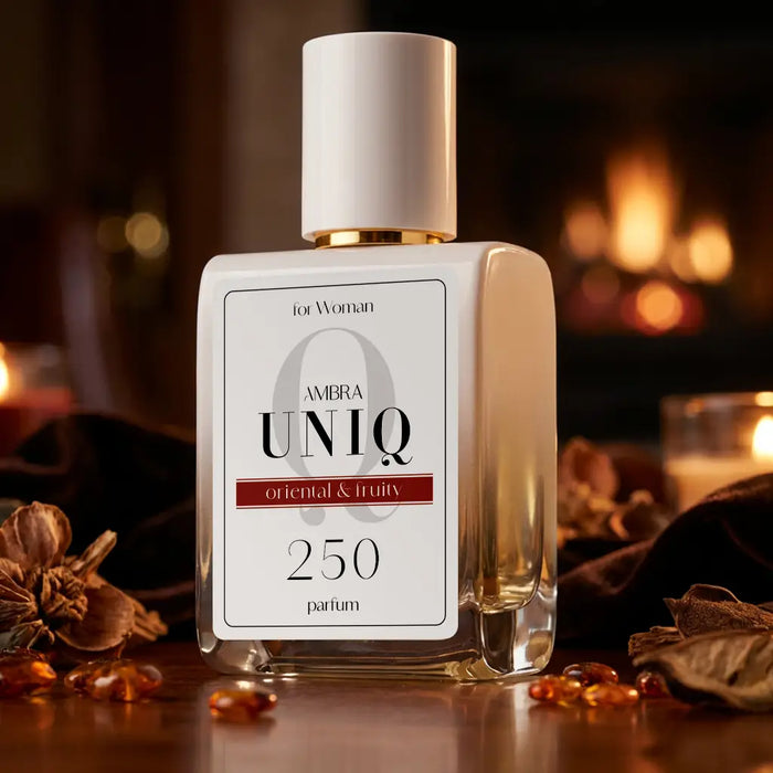 Perfumy lane Ambra UNIQ 250, aranżacja