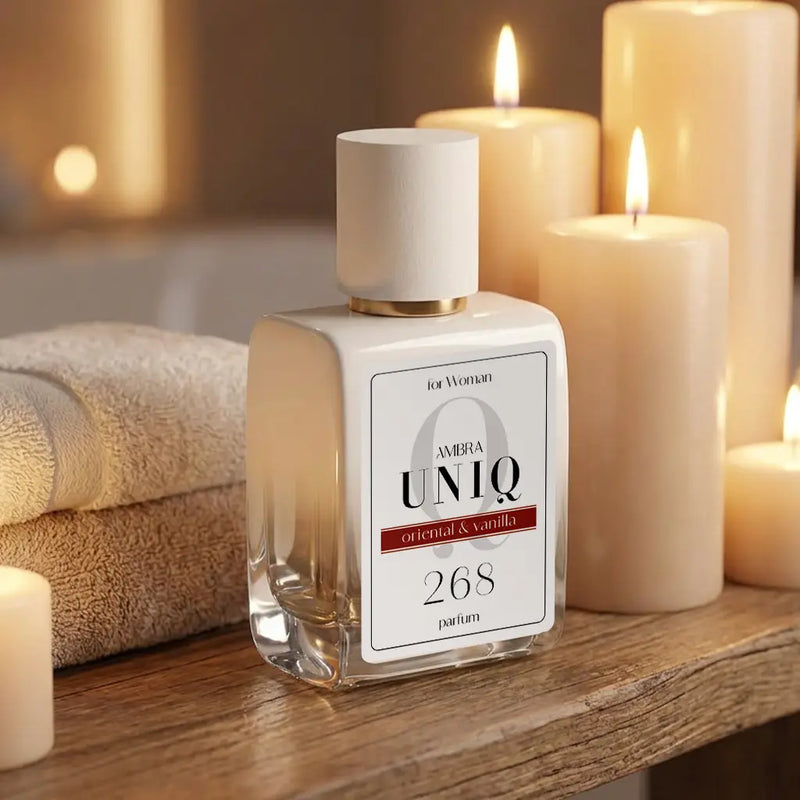 Perfumy lane Ambra UNIQ 268, aranżacja