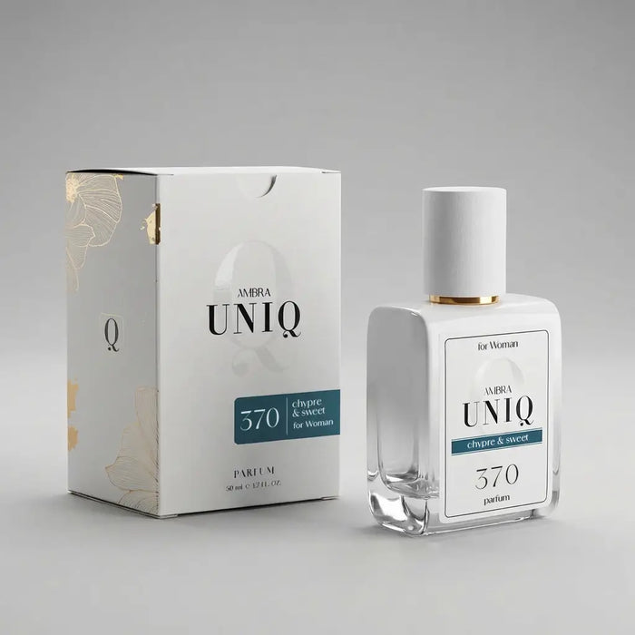 Francuskie perfumy Ambra UNIQ 370, kompozycja produktowa