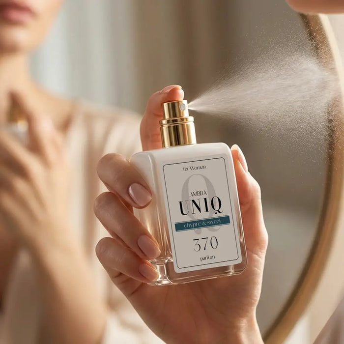 Perfumy lane Ambra UNIQ 370, aranżacja