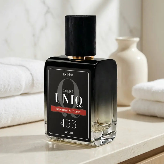 Perfumy lane Ambra UNIQ 433, aranżacja