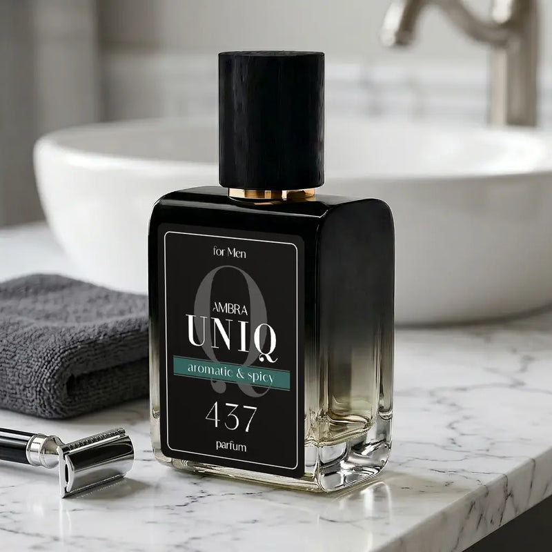 Perfumy lane Ambra UNIQ 437, aranżacja