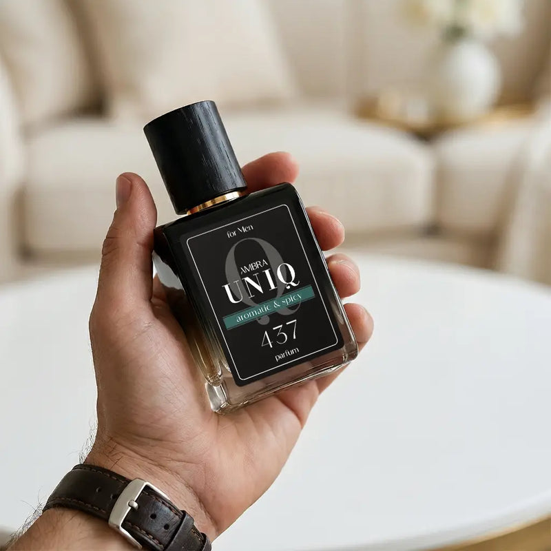 Perfumy Ambra UNIQ 437, ujęcie stylizowane