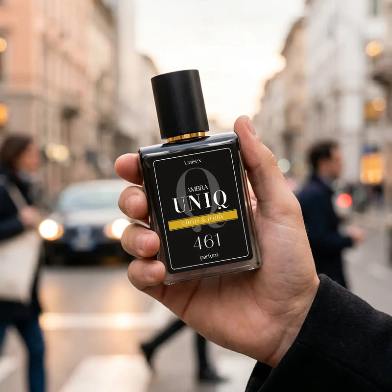 Perfumy Ambra UNIQ 461, ujęcie stylizowane